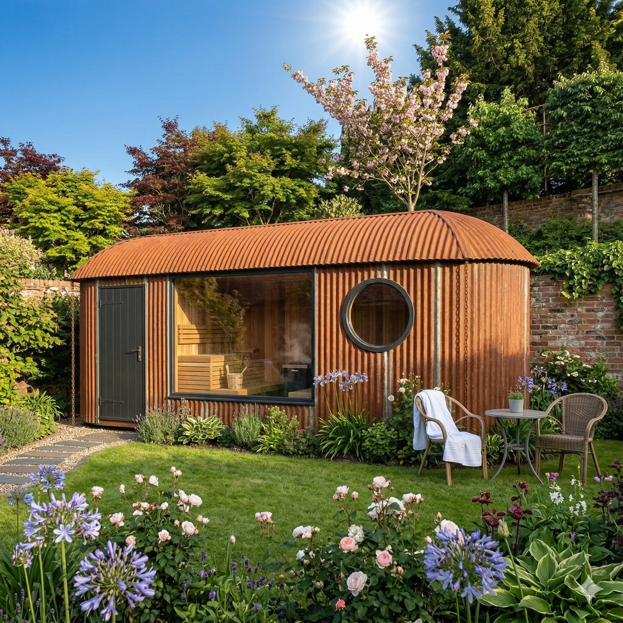 Sauna building exterior